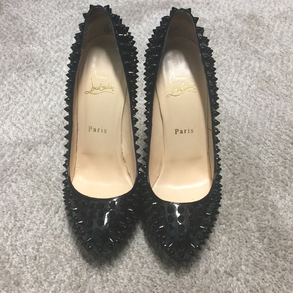 Christian Louboutin ALTI PUMP SPIKES black size 38 - Picture 3 of 4